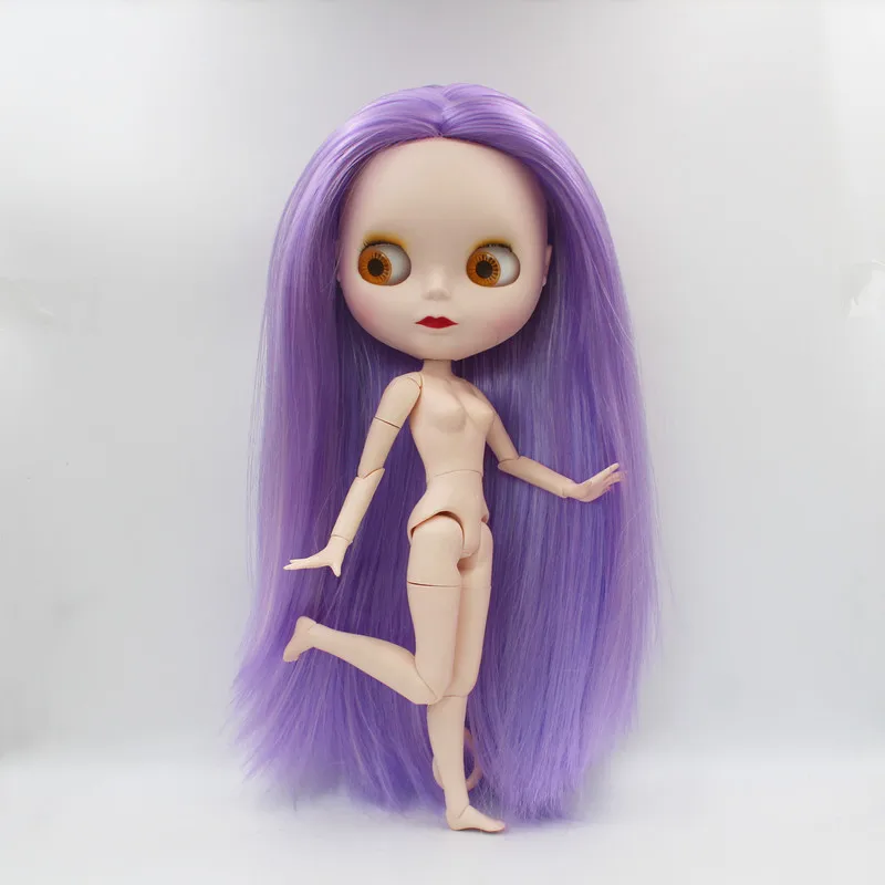 BJD шарнир RBL-768 DIY Обнаженная кукла Blyth подарок на день рождения для девочки 4 цвета большие глаза куклы с красивыми волосами милая игрушка