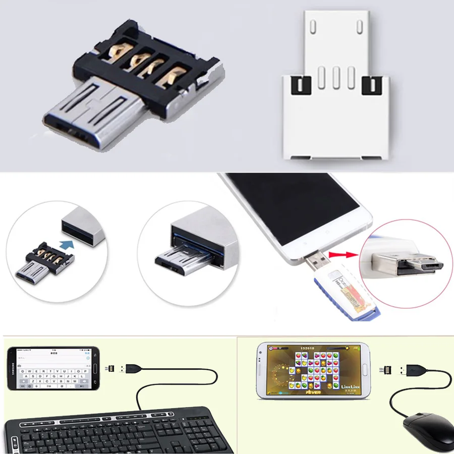 

Hot Sale! USB OTG Adapter For USB Flash Pen Drive Mobile Phone Adapters Turn Android Phone Tablet Connections cable interface