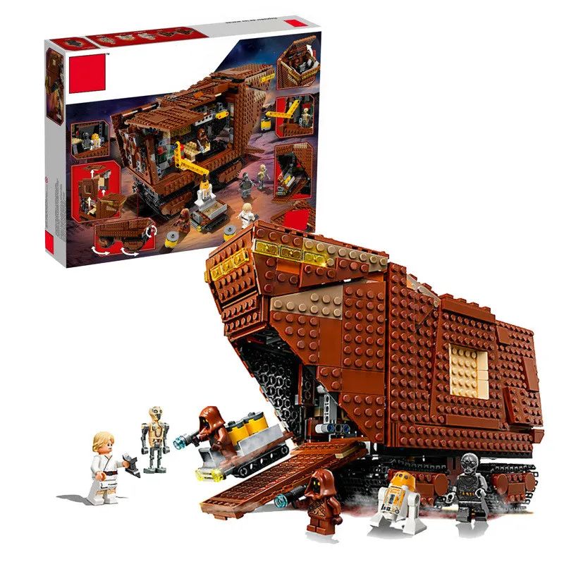

New Star plan Wars Advent Calendar Year 2018 Compatible Legoing The Sandcrawler building Block kid Toys
