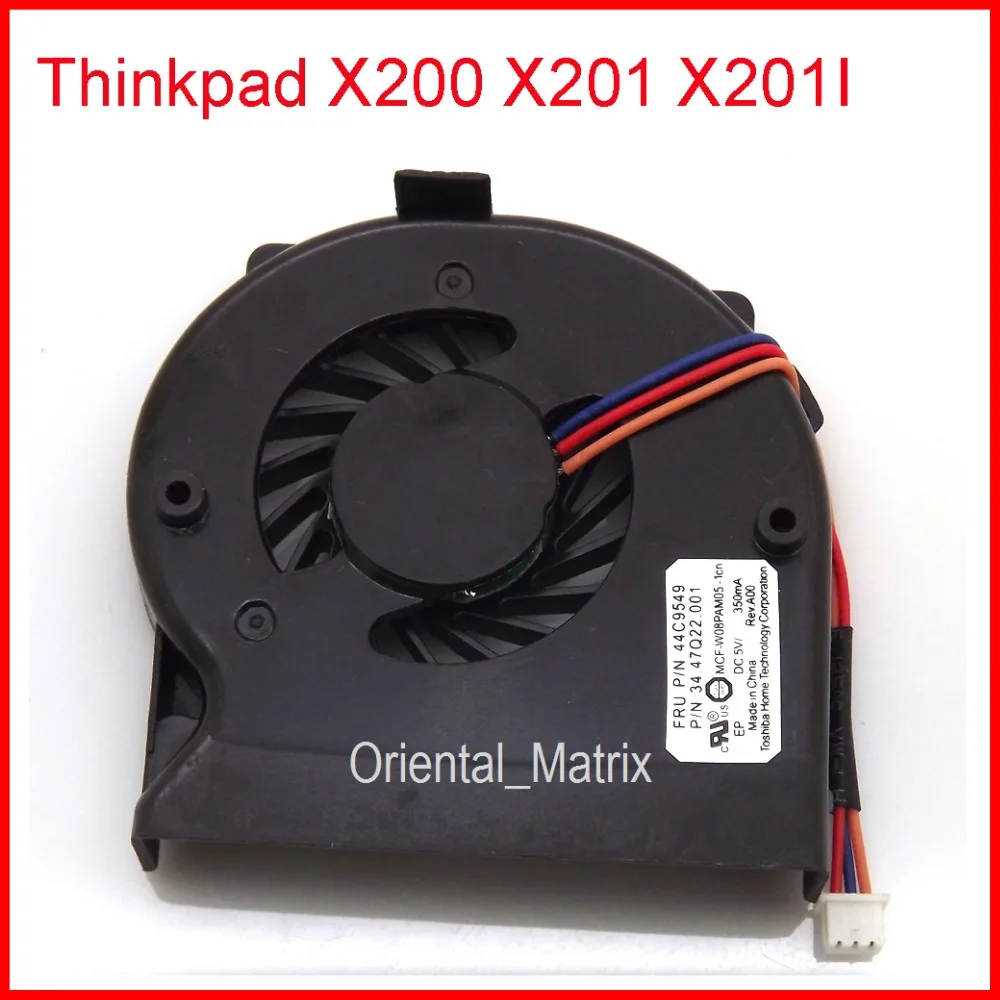 Бесплатная доставка новый MFC W08PAM05 1CN DC5V 0.35A 3Pin для IBM Lenovo Thinkpad X201 X201I X200 кулер