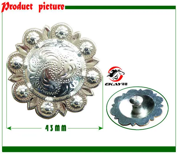 

Free shipping horse saddle decoration,belt ornament,big size,chrome plated. (BKZ8056L)
