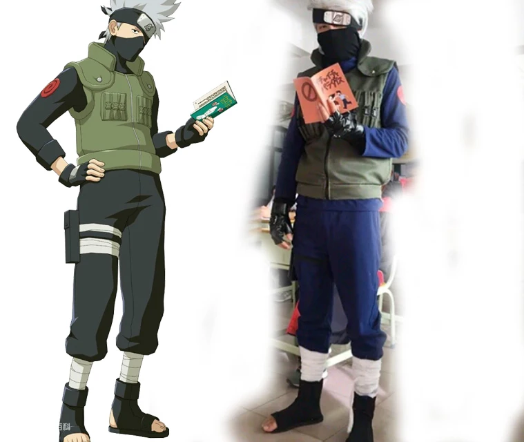 Deluxe Naruto  kostum  Hatake Kakashi Naruto  kostum  Cosplay 