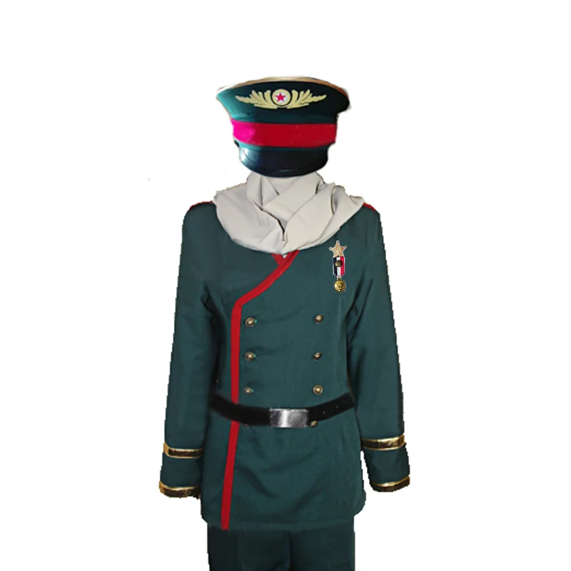 Костюм для косплея хеталия осей Паук APH Россия Иван Брагинский шляпа и шарф 11 |