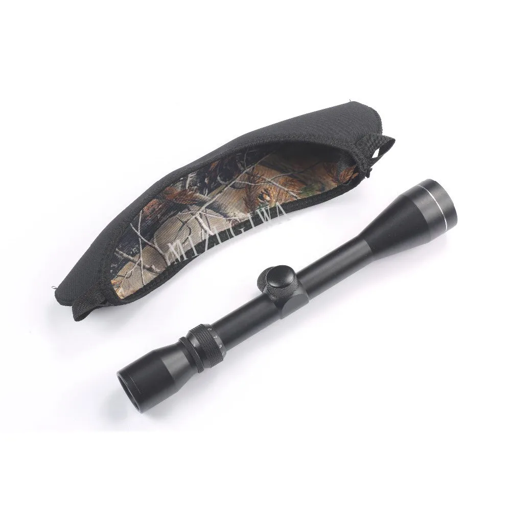 

2 pcs Cases Neoprene Scope Cover Large 13" (UP TO 15") Reversible Gun Rifle Riflescope Camouflage Camo & Black Color