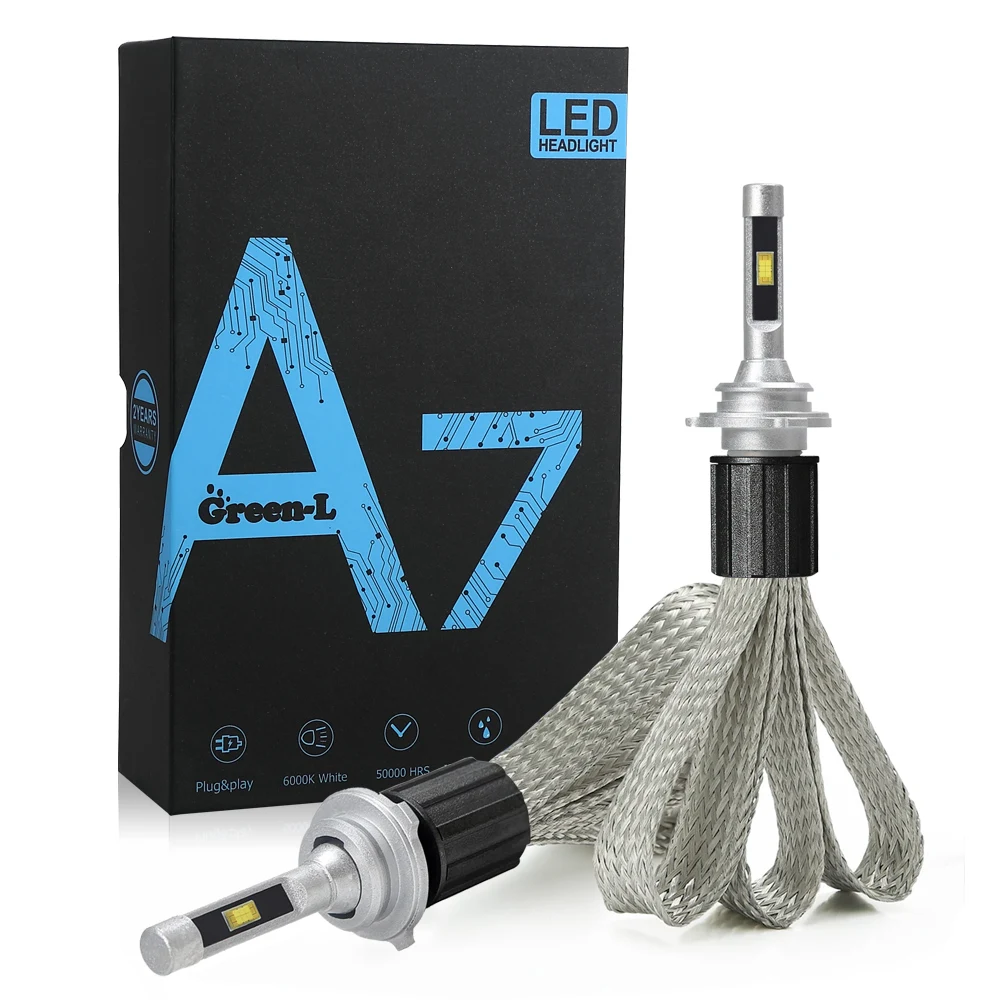 

2PCS LED Headlight Bulbs H7 12V 55W 11000LM 9012 HIR2 LED h4 H11 h1 H7 H3 h4 LED Headlight lamps for car H1 LED 24V 6000K