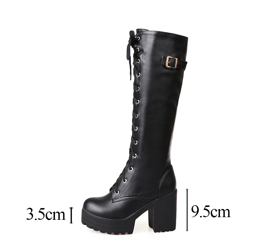 Women's Fantastic Lacing Knee High Boots-Style