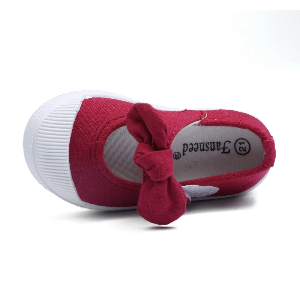 الربيع والخريف جديد 2019 قماش القوس التعادل الأطفال لطيف أحذية الفتيات حذاء الأميرة