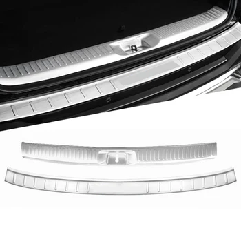 

For Toyota Highlander 2018 After Guard Rear Bumper Trunk Guard Door Sill Plate Cover Scuff Protective Car Styling Accessories