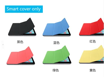 

3 fold with mental frame top front smart cover for apple ipad air 1 2 2017 9.7 new supper slim thin