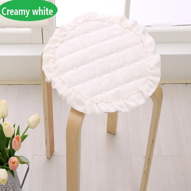 Однотонная Подушка для домашнего кресла зимняя офисная подушка для сиденья Удобная подушка для сиденья может быть зафиксирована на стуле Европа круглая подушка для стула