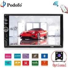 Podofo Car Multimedia player Autoradio 2Din 7″ HD Car Radio Audio Stereo Touch Screen auto MP5 Player Bluetooth TF USB FM camera