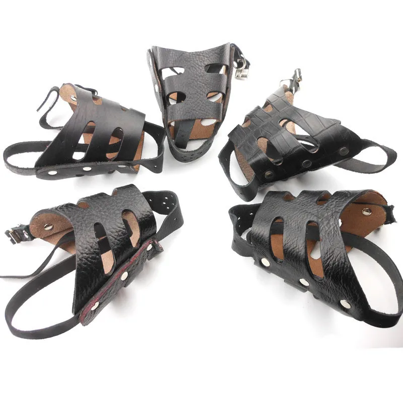 

New Pet Mouth Mask Environmental Protection PU Leather Dog Cover for Small and Medium Dog Pet Supplies Dog Accessories