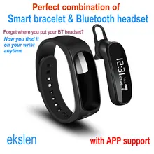 Ekslen X1 S2 умный браслет Bluetooth гарнитура с APP Спорт Wristand Smartband Беспроводной Bluetooth Hands-free наушники для телефона