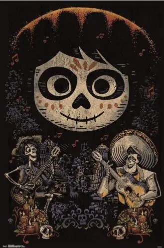 

COCO - SKULLS - MOVIE SILK POSTER Decorative Wall painting 24x36inch