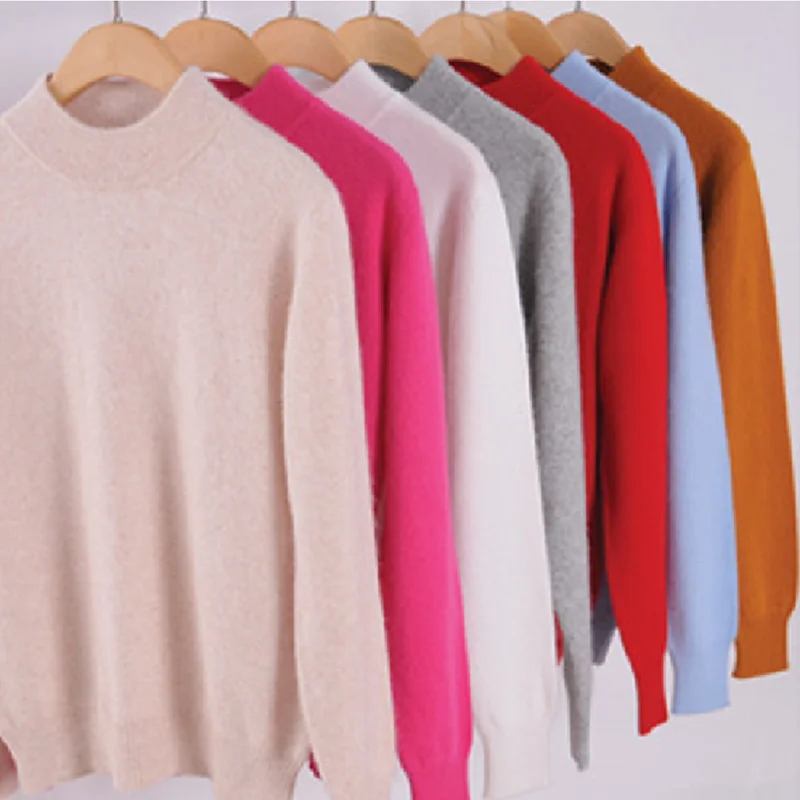 

2019 High-quality Cashmere Sweaters Women Fashion Autumn Winter Female Soft and Comfortable Warm Slim Cashmere Pullovers CM1865