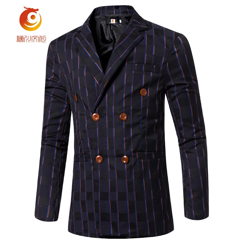 Fashion Plaid Blazer Men 2017 Spring Classic Design Slim Fit Cotton Mens Tweed Jacket Casual Cardigans Masculino | Мужская одежда