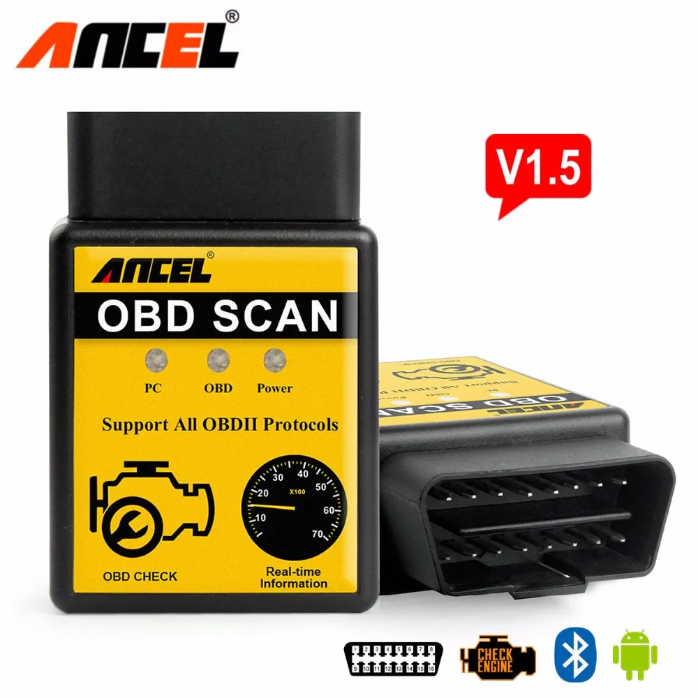 Prix pour ELM327 Auto Scanner ELM 327 Bluetooth OBD2 pour Android Couple OBDII Voiture V1.5 Véhicule Scan Outil De Diagnostic FHOBD2 Prix pour ELM327 Auto Scanner ELM 327 Bluetooth OBD2 pour Android Couple OBDII Voiture V1.5 Véhicule Scan Outil De Diagnostic FHOBD2