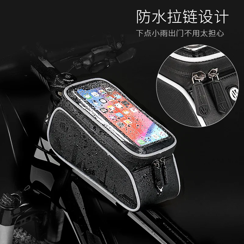 Touch Screen Bike Bags 6inch Cellphone Bag Large Capacity Waterproof Cycle Pouch Cycling Tool Pannier Mtb Accessries Bicycle Bag