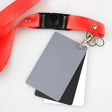 HONGDAK цифровая камера 3 в 1 карманный размер белый черный серый баланс карты серая карта с шейный ремешок для цифровой фотографии камеры