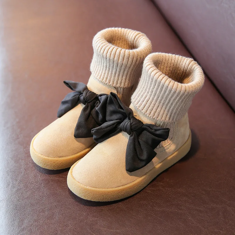 2017 Winter Snow Boots Girls High Quality Slip On Children Shoes Kids