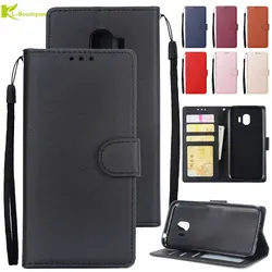 Шлепанцы из искусственной кожи случае Etui на Коке samsung Galaxy J4 J6 2018 случаев СПС samsung J4 J6 J400 SM-J400F чехол Роскошный Бумажник крышки