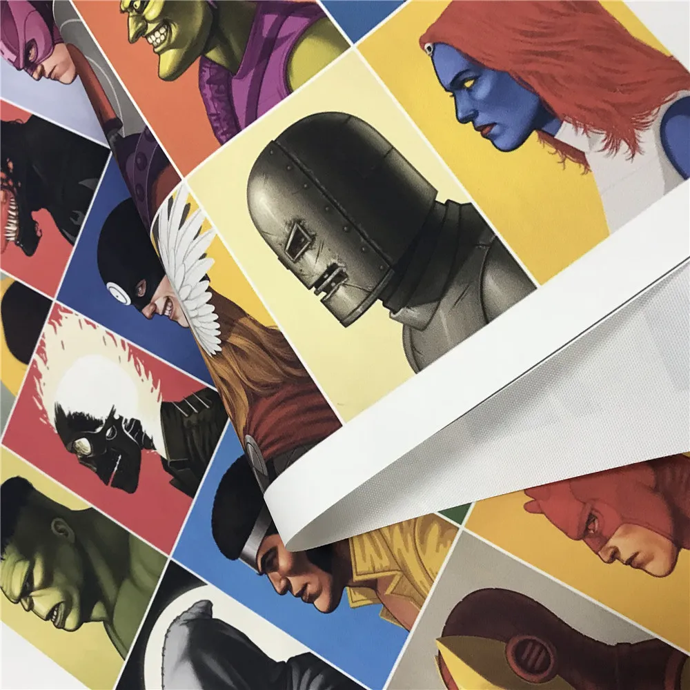 Горячие Супергерои Marvel персонаж DC Comics поп-арт современный Принт плакат Абстрактная живопись настенные картины для гостиной домашний декор