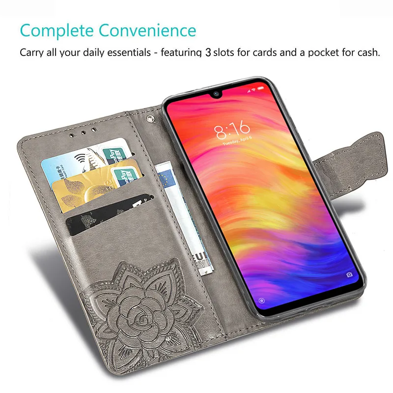 xiaomi leather case design 3D Butterfly Wallet Flip Case For Xiaomi Redmi 8 7A 6A 5 Plus 4A 4X Note 8 8T 5A 4 5 7 6 Pro Go Mi A1 5X A2 8 Lite 7A 8A Cover xiaomi leather case handle