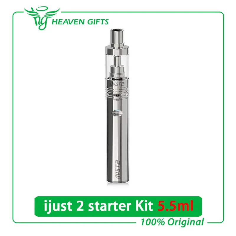  Original Eleaf iJust 2 Starter Kit 2600mAh Battery 5.5ml Atomizer Electronic Cigarette Adjustable Airflow ijust 2 E-Cig Vape Pen 