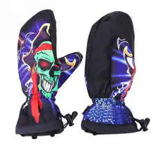 1 пара лыжные перчатки, защита от ветра полиэстер Теплые Лыжи Катание на лыжах Зимние перчатки, дышащие, для активного отдыха и спорта перчатки Аксессуары для лыж