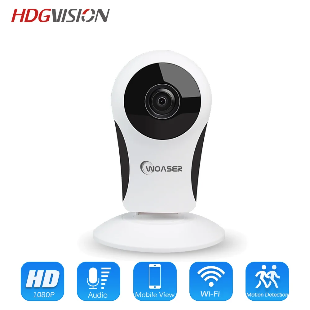 

HDGVISION Mini Security IP Wi-Fi Wireless CCTV 1080P Night Vision Surveillance Baby Monitor 2.0MP Indoor Ip Camera