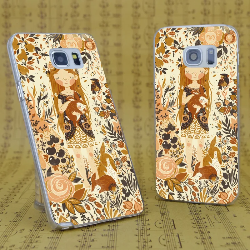 B3946 Королева Пентаграммы Печатает Прозрачный Жесткий PC Case Cover For Samsung Galaxy S 3 4 5 6 7