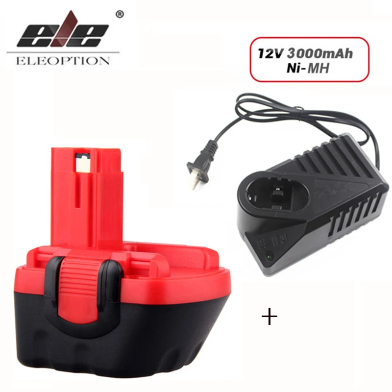 Najtaniej Z ładowarką 12 V 3000 mAh Ni MH bateria dla Bosch 12 V wiertła GSR 12 VE 2, GSB 12 VE 2, PSB 12 VE 2, BAT043 BAT045 BTA120 26073 35430