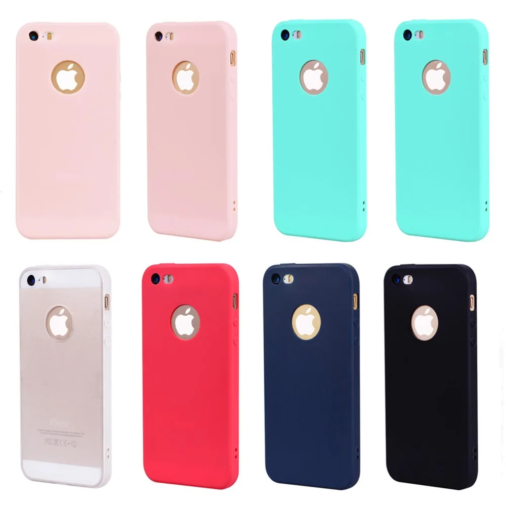 Для iPhone 7 8 Plus 6 6s 5 5S SE X 10 видов цветов чехол для телефона мягкие силиконовые чехлы