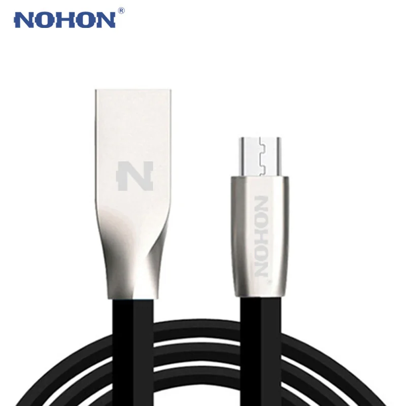 

NOHON Micro USB Cable Fast Charging USB Cable For Samsung HTC Nokia LG Android Mobile Phone Noodle Charger Data Sync Cable Wire