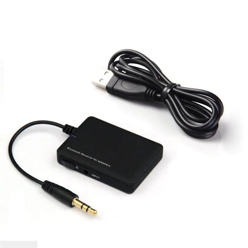 Wireless Bluetooth 4.0 Audio Stereo Music Receiver 3.5mm Car Aux Adapter A2DP USB Charging Built in Rechargeable Battery #30NT08 (1)