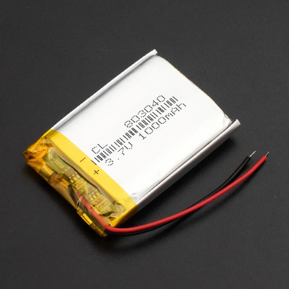 1/2/4 Pcs/lot Tablet PC 3.7V 1000mAh Lipo Lithium Polymer Battery 803040 Rechargeable Battery Pack Cells High Capacity