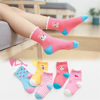 

1PC Children's Socks, Cotton, Autumn And Winter Cartoon Tube Socks, Fashion Girls Socks, Autumn And Winter Warm Socks.