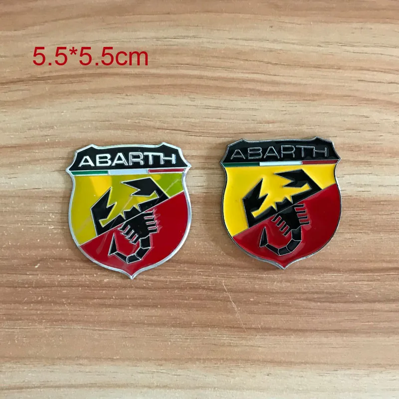 Алюминиевая наклейка s для ABARTH итальянская модификация Автомобильная наклейка с эмблемой для Fiat 500 Alfa Romeo ferrari lamborghini аксессуары