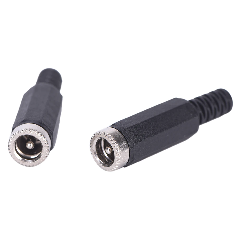

new HOT 10pcs 5.5x2.1mm DC Female Jack Plug Adapter Connector DIY