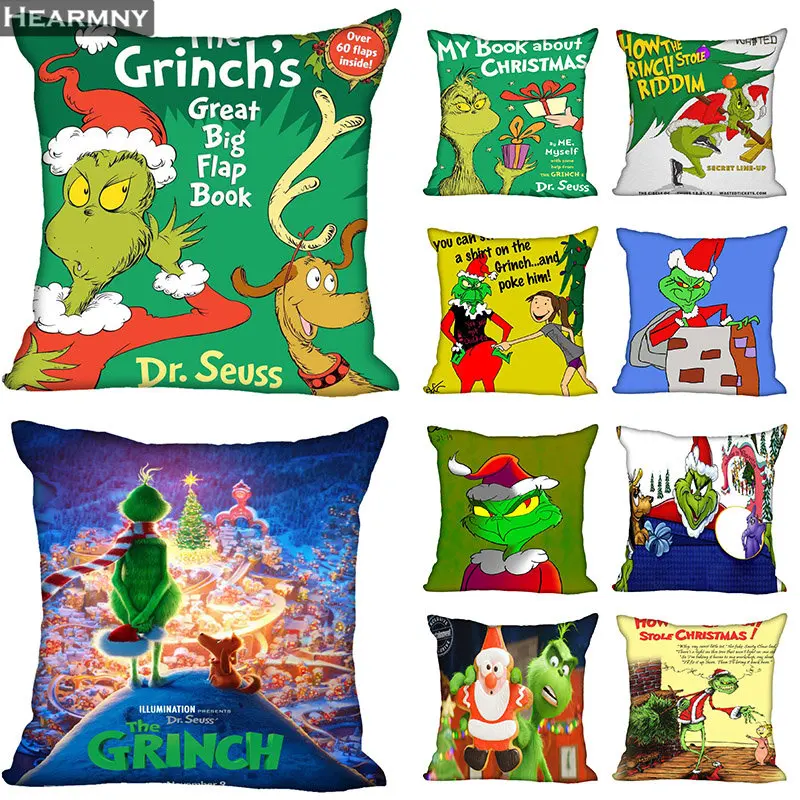 

The Grinch Hot Sale Pillow Case High Quality New Year's Pillowcase Decorative Pillow Cover For Wedding Decorative Christmas