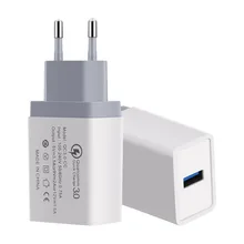 Fast Charger QC3.0 18W USB Power Home Wall Quick Charging Adapter For iPhone X 8 4 5 6 7 Plus Xiaomi Samsung Mobile Phone