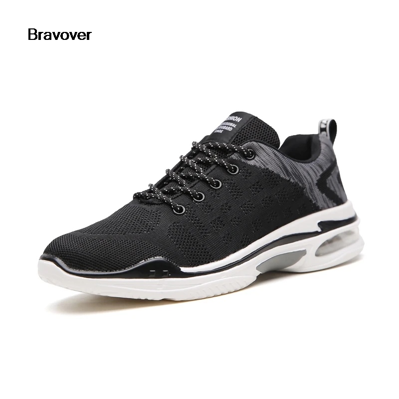 

Bravover 2018 Man Running Shoes Black Blue Jogging Sneakers Comfortable Lightweight Summer Walking Sports Shoes