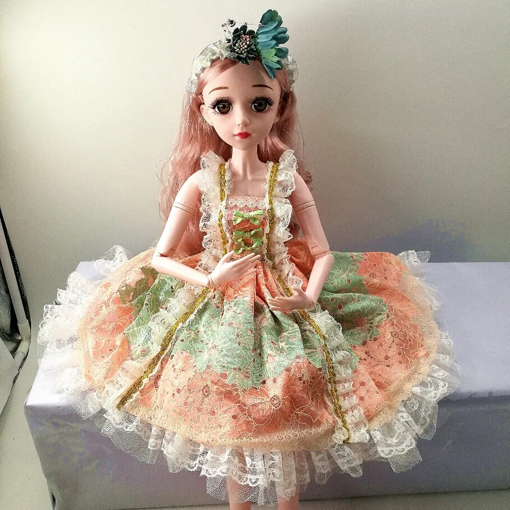 BJD кукла 1/3 60 см кукла с BJD одежда парики обувь макияж девушка подарок игрушки ручной работы силиконовая кукла реборн модная игрушка для детей