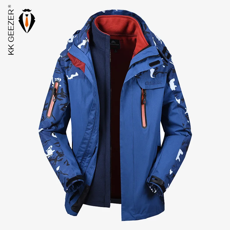 

Jacket Men Winter Softshell Thicken Warm Waterproof Plus Velvet Military Windbreaker Plus Size Parkas Thermal Fashion Loose Coat