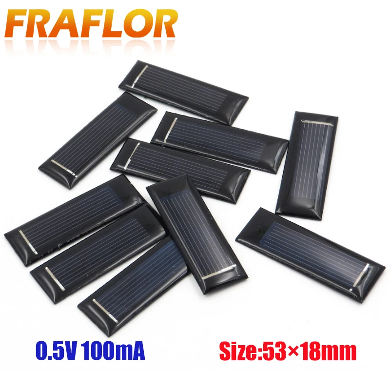 100pcs Mini Solar Panel Diy Solar Cells Accessories Photovoltaic Module