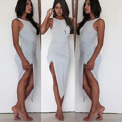  font b Sexy b font font b Women b font Sleeveless Retro Casual Open Side