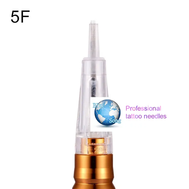 véritable bleu chanson 20 pcs 5f maquillage permanent aiguille