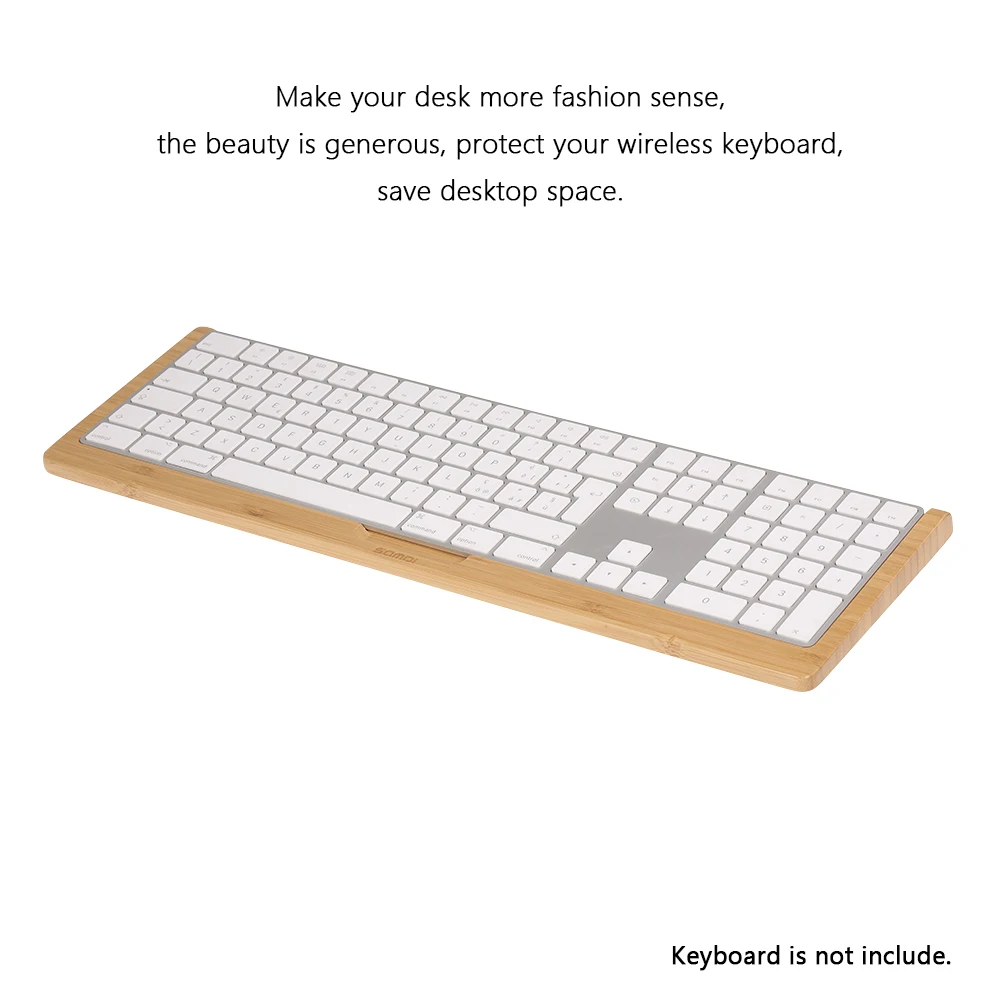 SAMDI SD-006Wa-3 клавиатура подставка бамбуковая клавиатура лоток док-станция держатель для Apple Для IMac клавиатура стоячий держатель