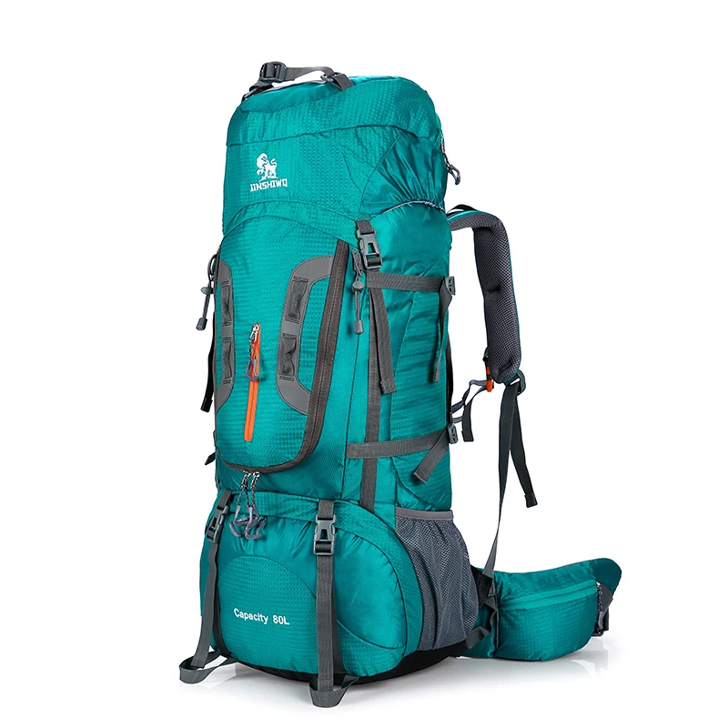 80L Camping Hiking Backpacks Big Outdoor Bag Backpack Nylon superlight Sport Travel Bag Aluminum alloy support 1.65kg 1