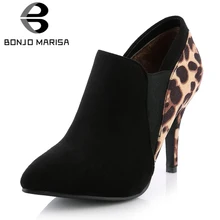 BONJOMARISA High Quality Large Size 32-43 Western Pumps Women Autumn 2020 Office Lady Super High Thin Heels Shoes Woman For Work bonjomarisa 2018 kid suede large size 33 40 women shoes woman slip on chunky heels mules pumps woman shoes